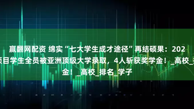 赢翻网配资 绵实“七大学生成才途径”再结硕果：2022级韩语项目学生全员被亚洲顶级大学录取，4人斩获奖学金！_高校_排名_学子