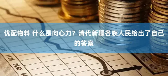 优配物料 什么是向心力？清代新疆各族人民给出了自己的答案